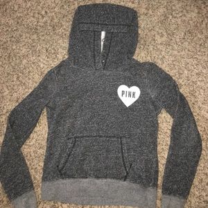 charcoal grayish PINK sweatshirt