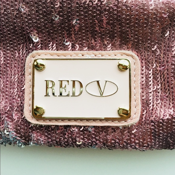 Metallic sequined Valentino ruched crossbody bag - Picture 4 of 7