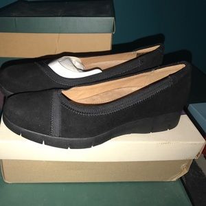 Black slip on shoes