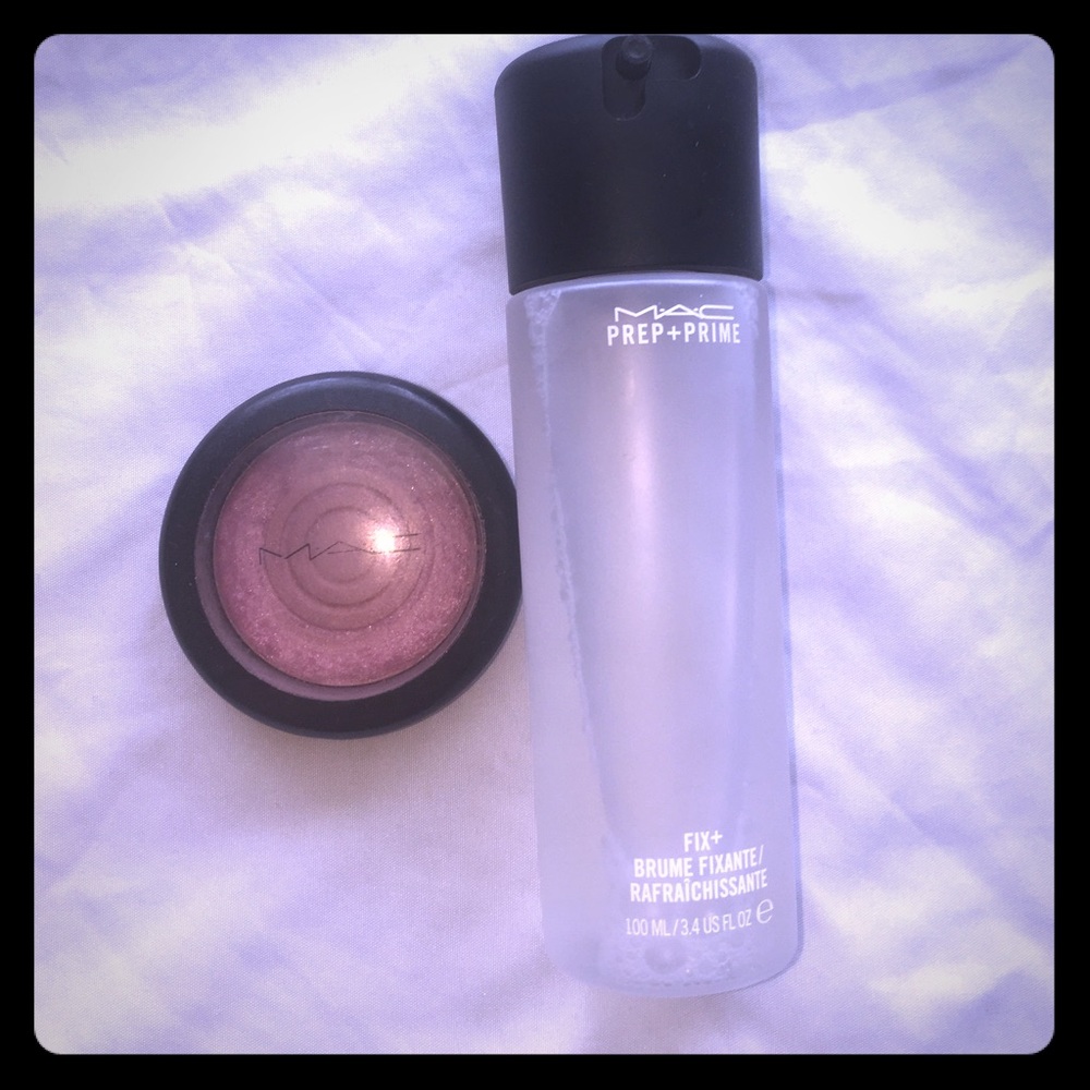 🎭MAC mineral blush & PREP + PRIME FIX+