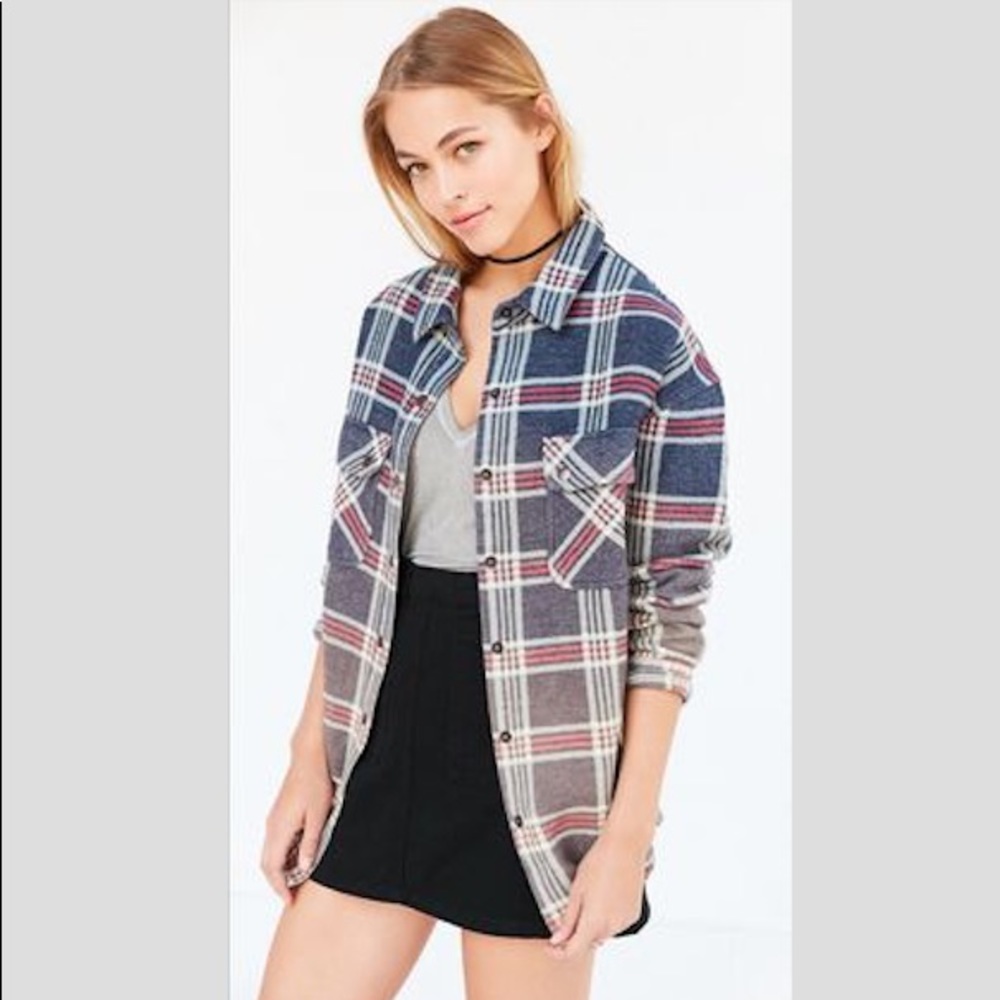 Urban Outfitters Ecote flannel shirt jacket