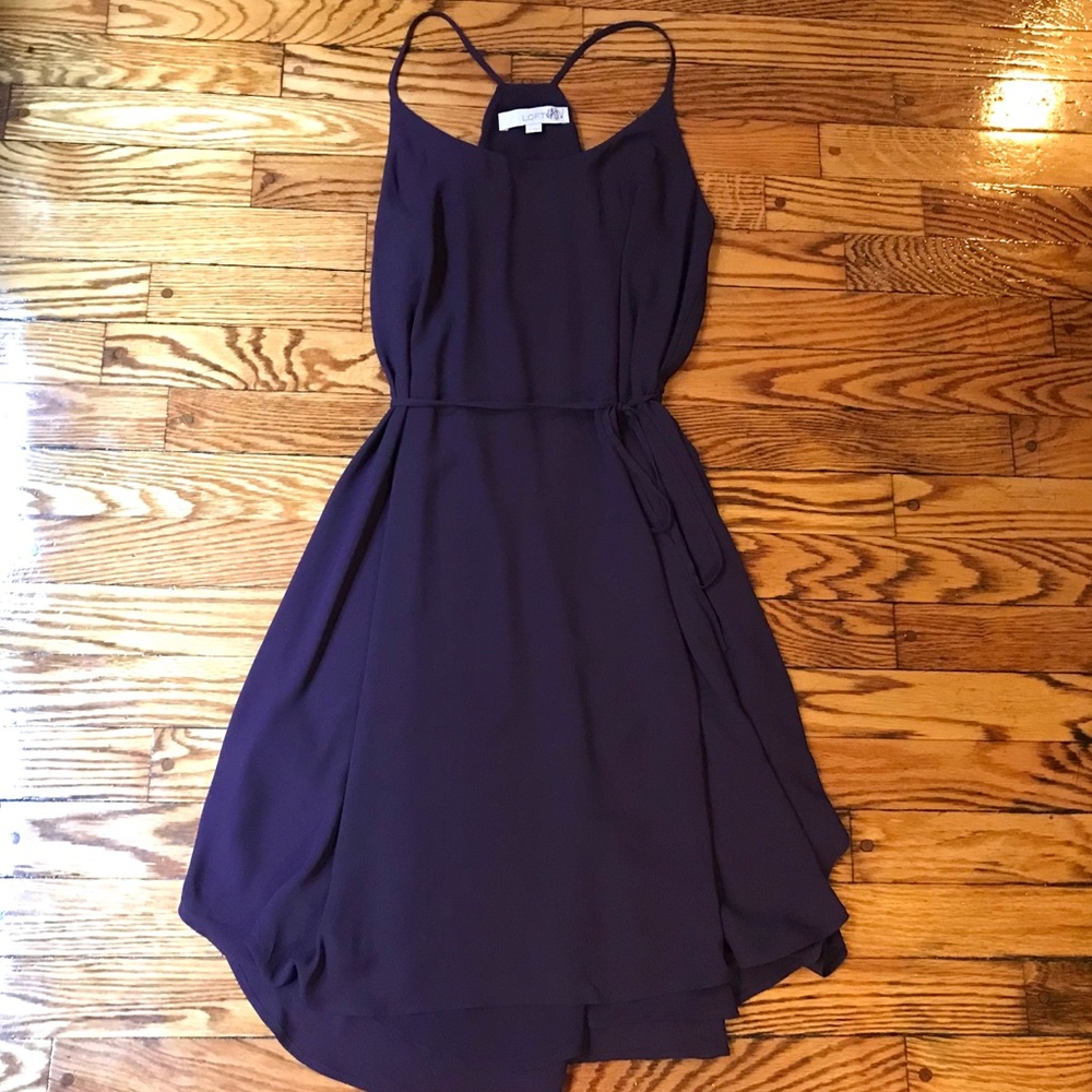 Ann Taylor Loft purple plum dress Small