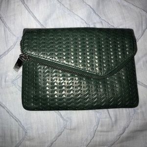 Green Hobo Clutch with Chain
