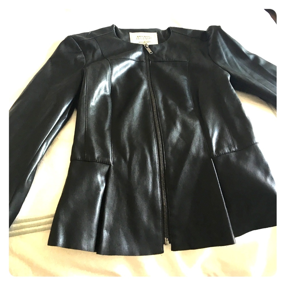 Faux leather jacket