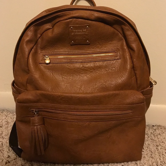 monopoly leather backpack