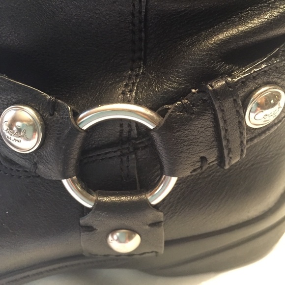 Coach Black Leather Tall Boots - Picture 3 of 7