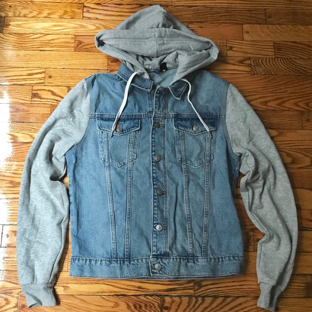 Men’s H&M Divided hooded denim jacket Medium M