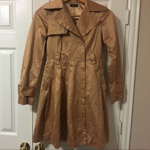 Satin trench coat