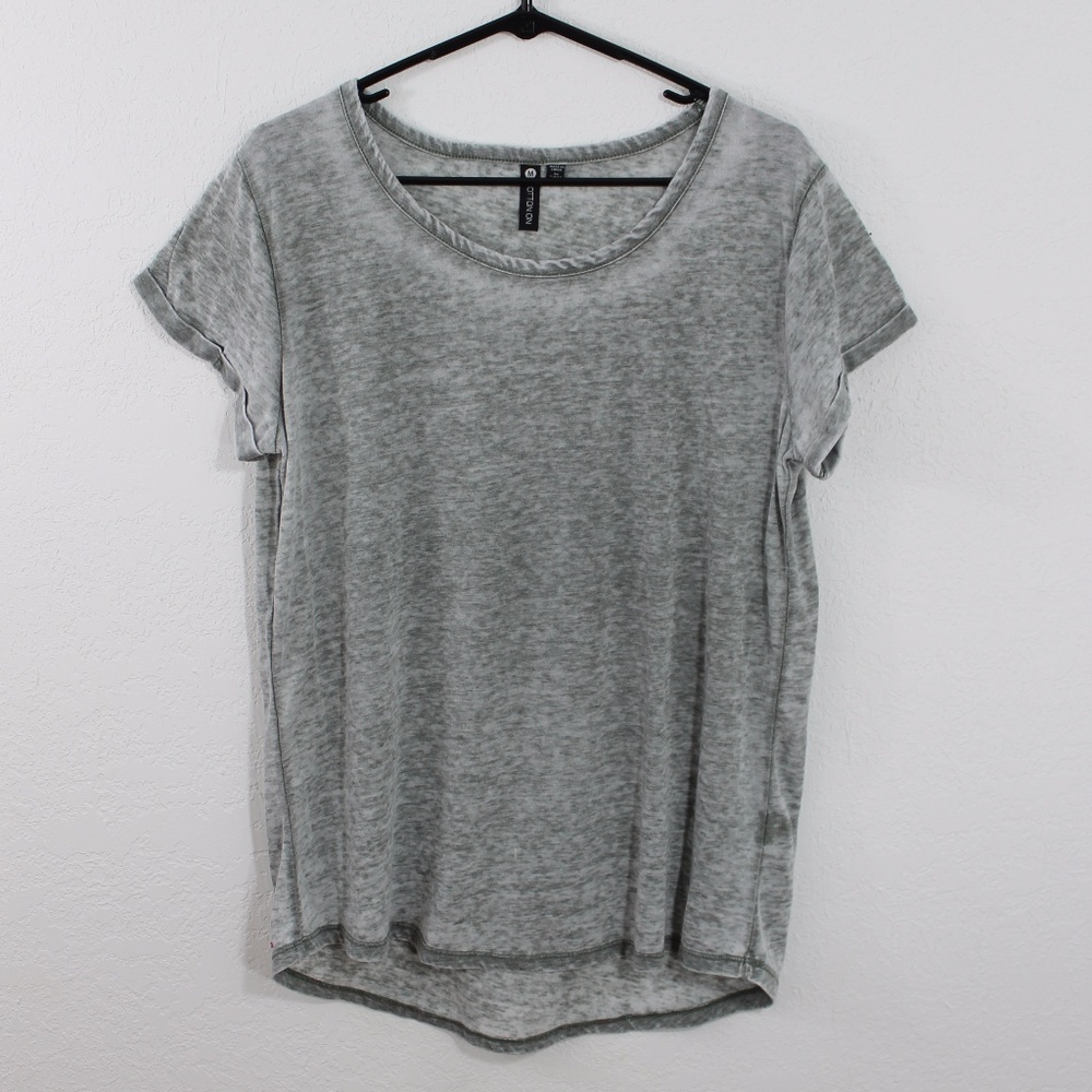 Heathered green t-shirt