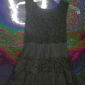 Fuzzy Baby Doll Lace Dress