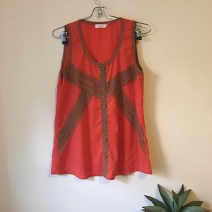 Sleeveless Chiffon Top