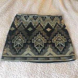 Sequin mini skirt