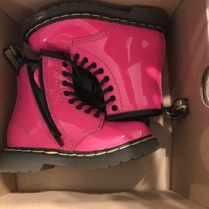 Brand New Hot Pink Doc Martin kids shoes