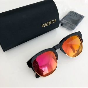 Wildfox pink mirror tortoise sunglasses