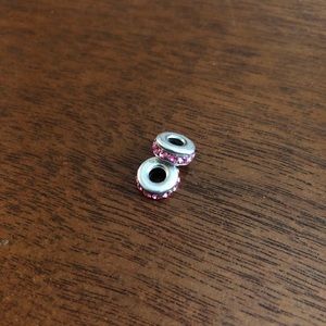 Kay Pandora Pink Glitter Beads