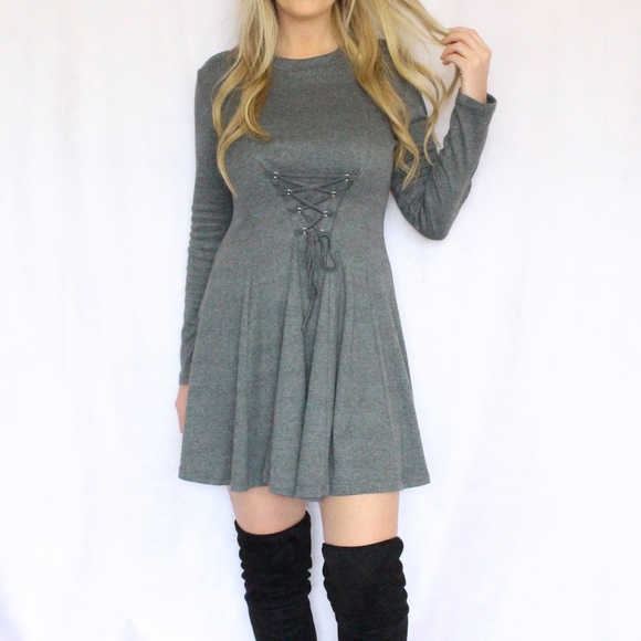 🍁Dress with Corset Detail - Picture 2 of 4