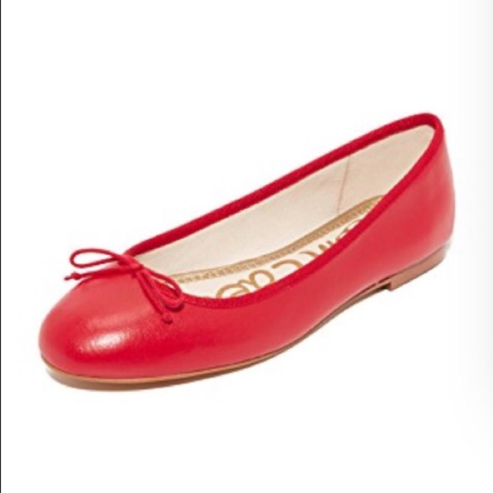 Sam Edelman Finley flat red leather