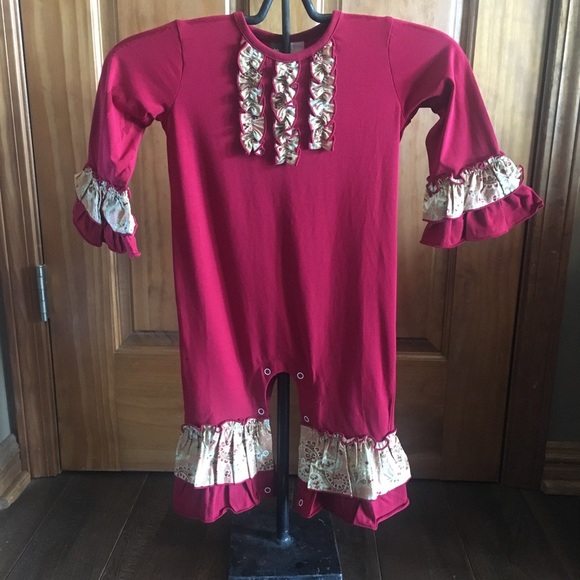 Fall Floral Knit Romper - Picture 1 of 4