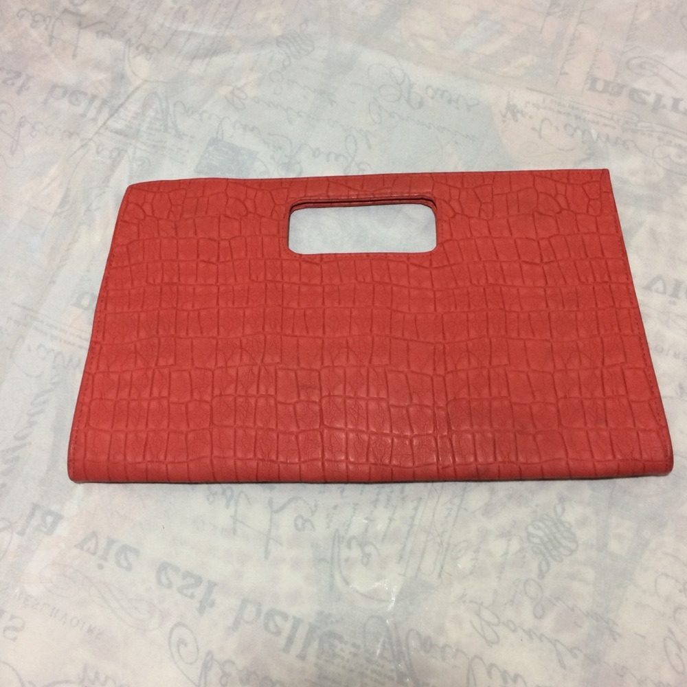 Coral clutch and coral heels bundle - Picture 2 of 2