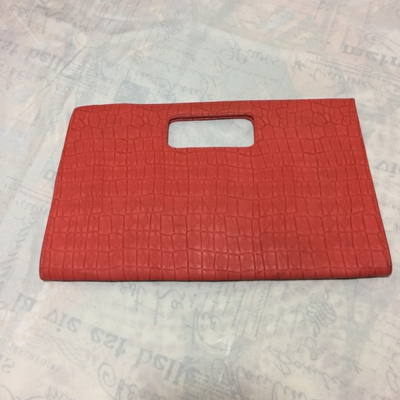 Coral clutch and coral heels bundle - Picture 2 of 2