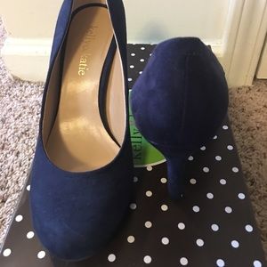 Navy suede shoes