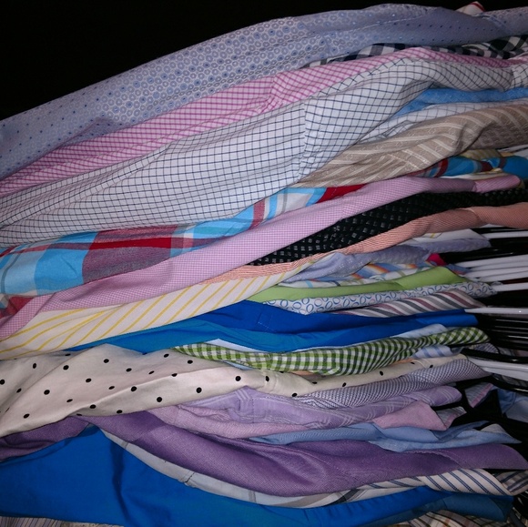 Lot of 70 mens button up shirts - Picture 1 of 7