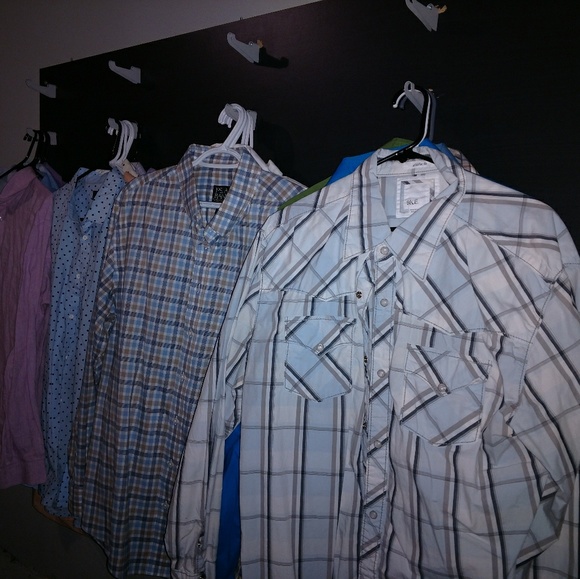 Lot of 70 mens button up shirts - Picture 6 of 7