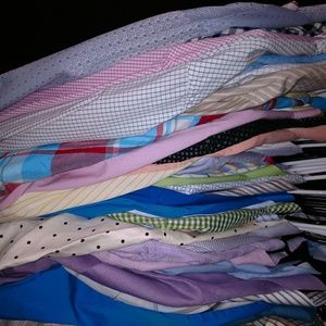 Lot of 70 mens button up shirts