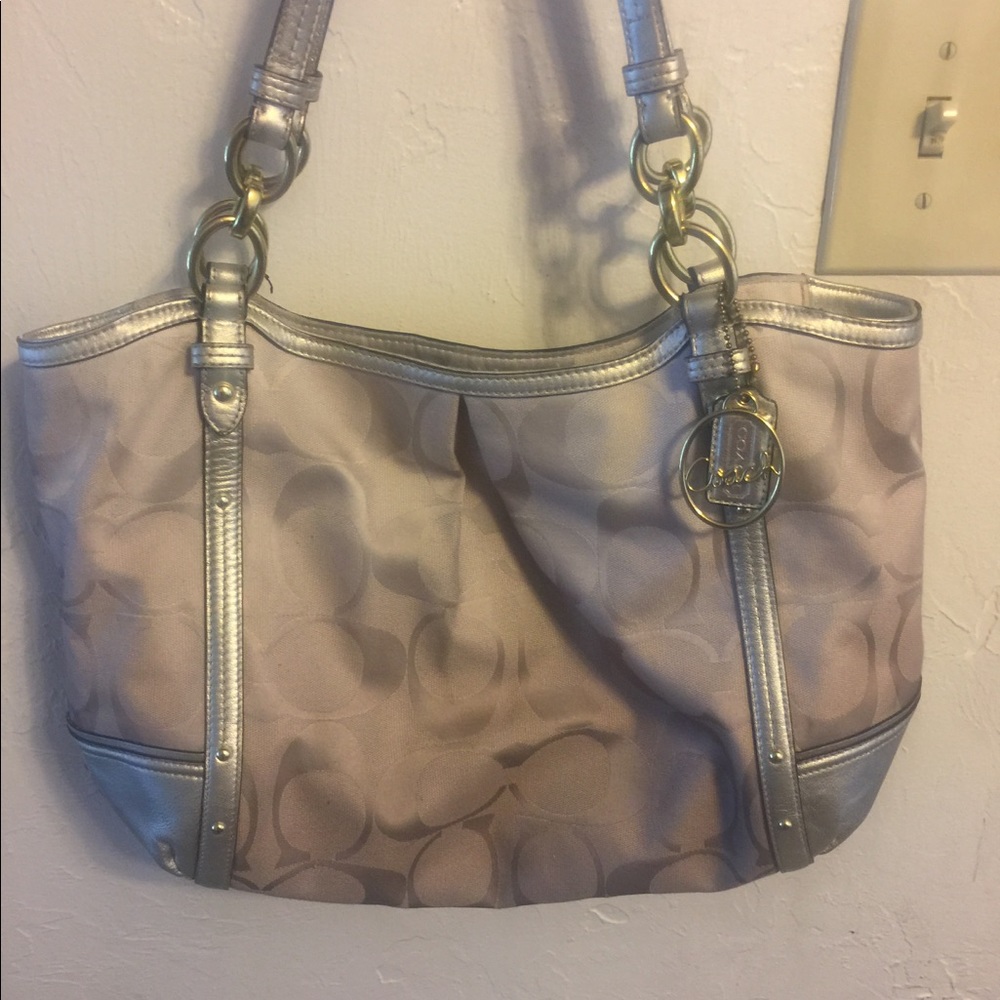 Coach Alexandra Chain Ombré Tote Shoulder Bag