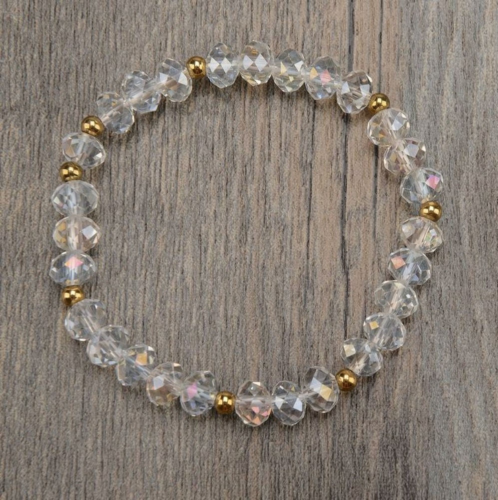 Crystal mala bracelet