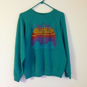 Vintage Cat Sweater