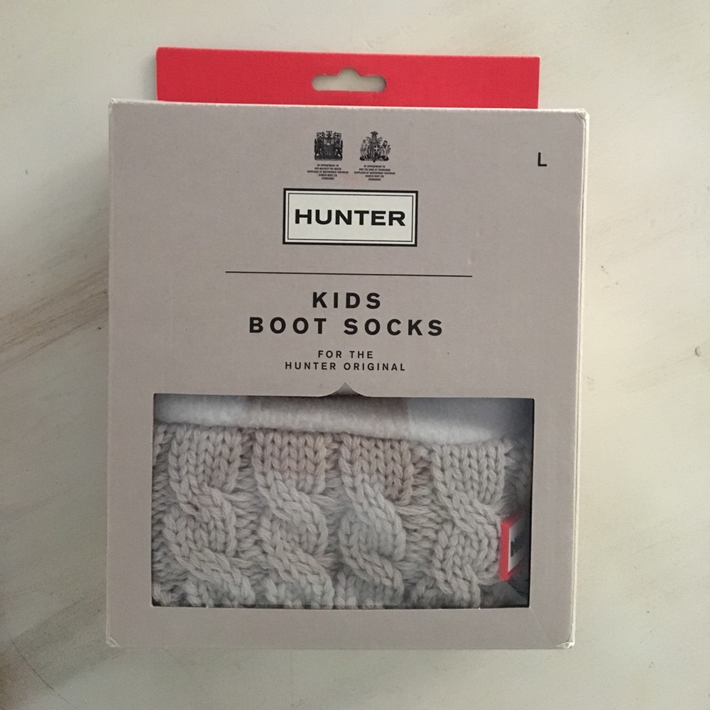 BRAND NEW! Hunter Kids Stitch Cable Boot Sock