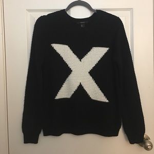 “X” Black Sweater