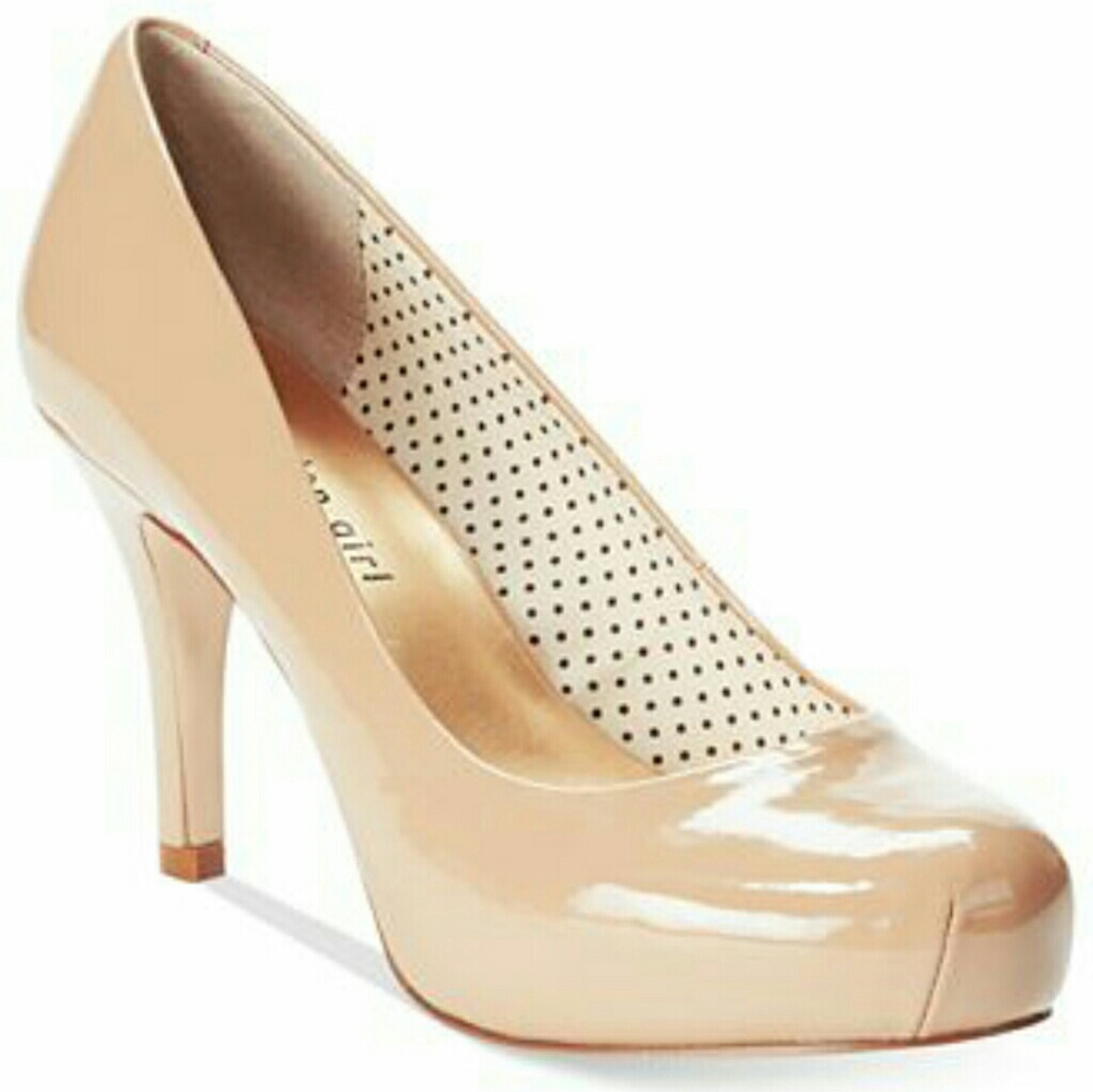 Madden Girl Nude Platform Pumps