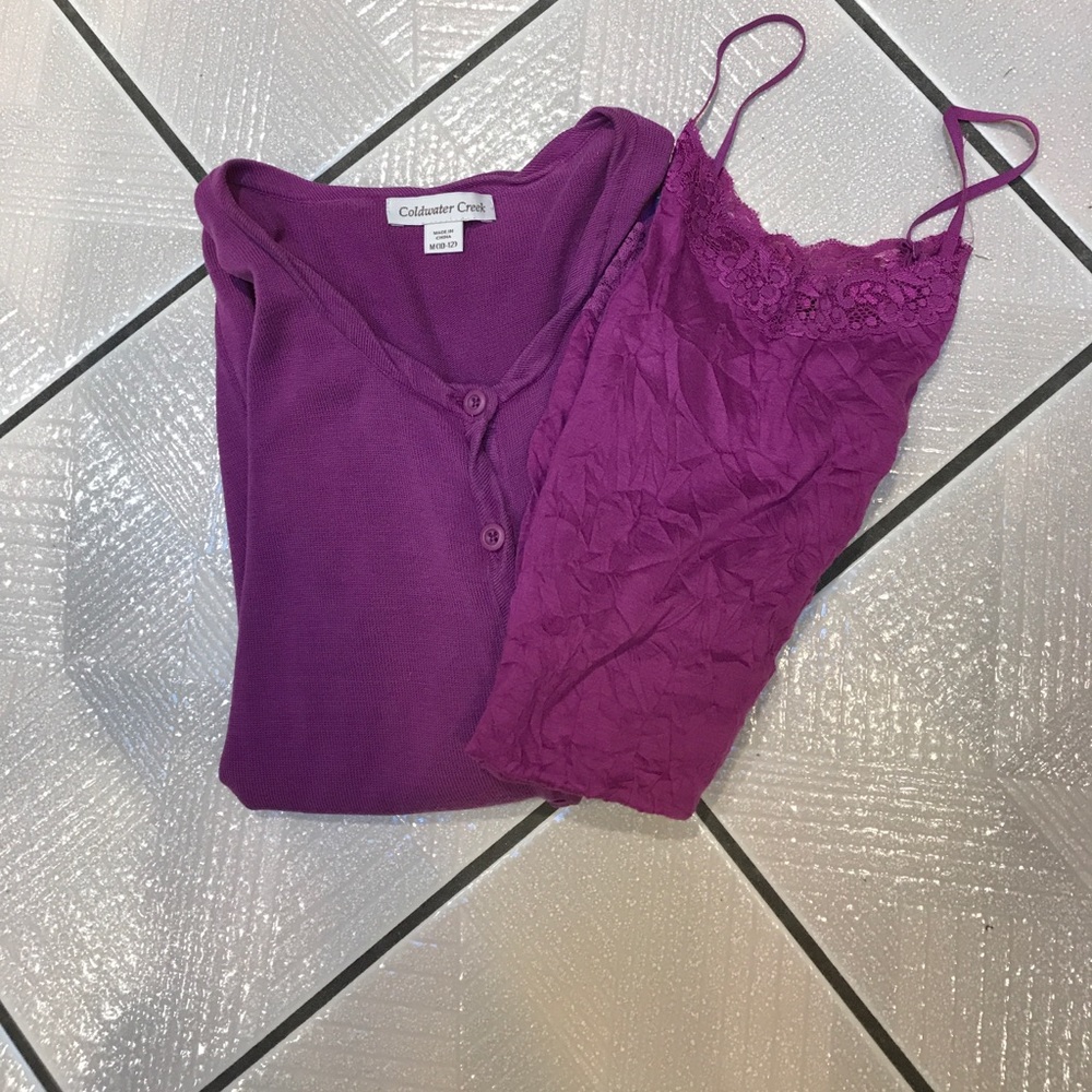 Sweater with matching camisole!