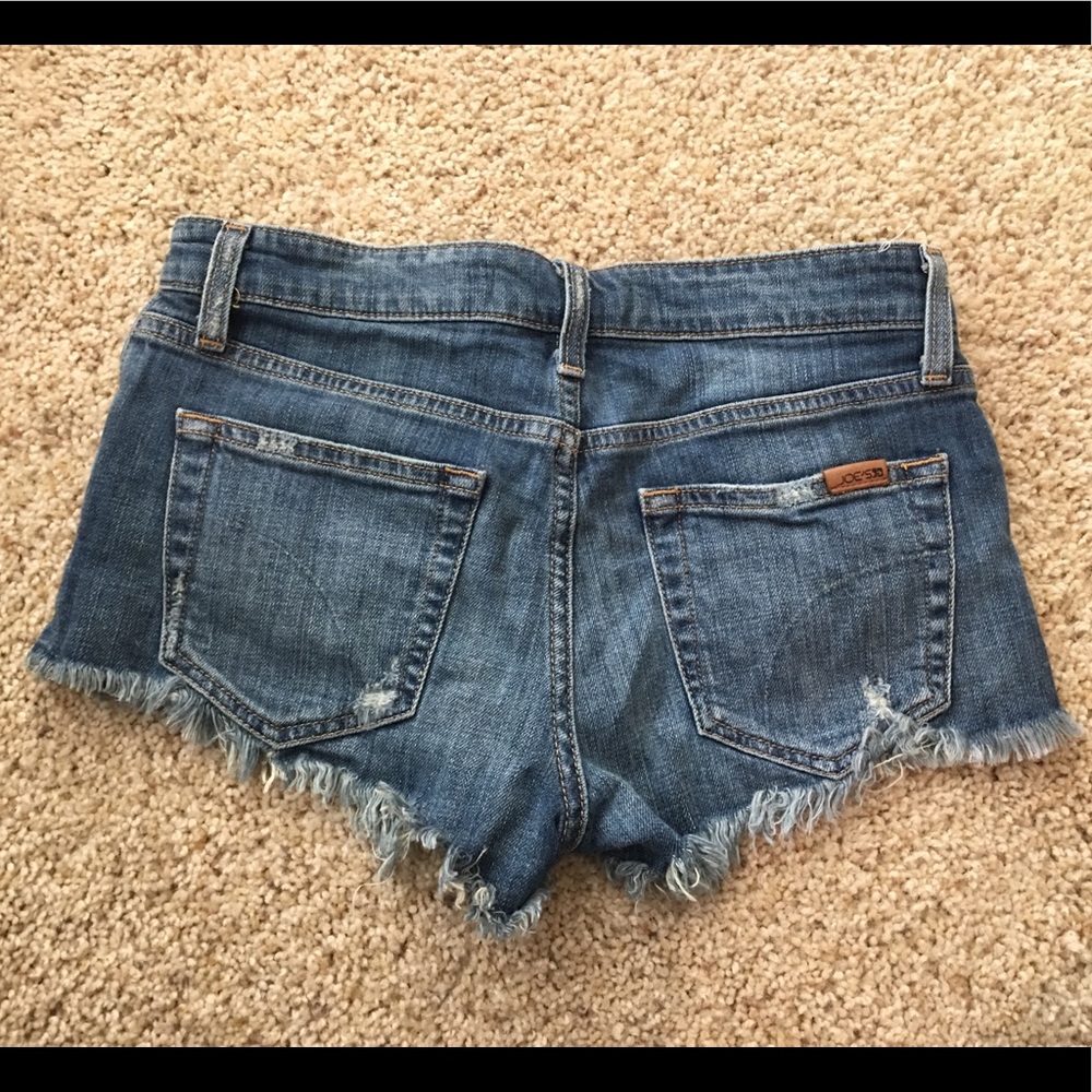 Joe’s Jeans Cut Off Fringe Shorts “Navi” Size 26