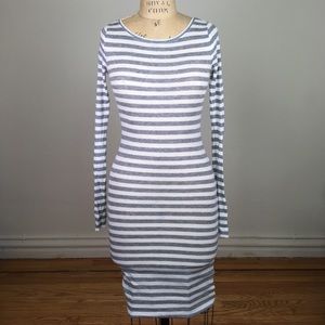 BCBG Maxazria Striped Bodycon Dress