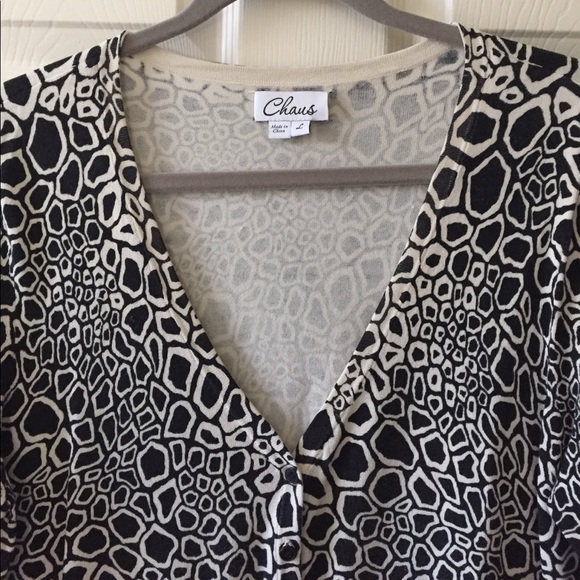 Chaus V-neck Cardigan - Picture 1 of 4
