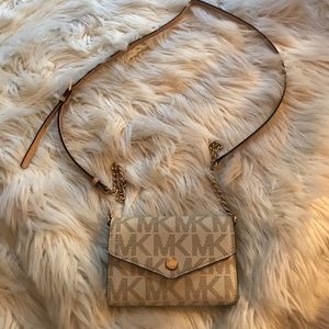 MK Logo Crossbody Bag