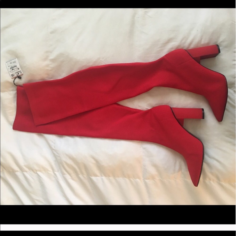 Brand new Zara sock boots