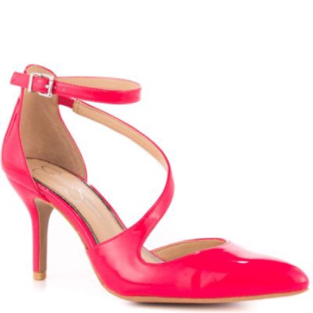 Jessica Simpson hot pink heels