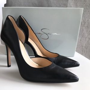 Jessica Simpson ‘Claudette’ black heels