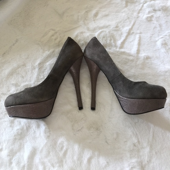 Steve Madden Caryssa platform heels - gray - Picture 6 of 8