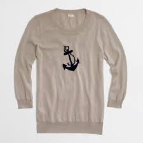 J. Crew Factory Sweaters - J. Crew Intarsia Charley sweater in anchor S