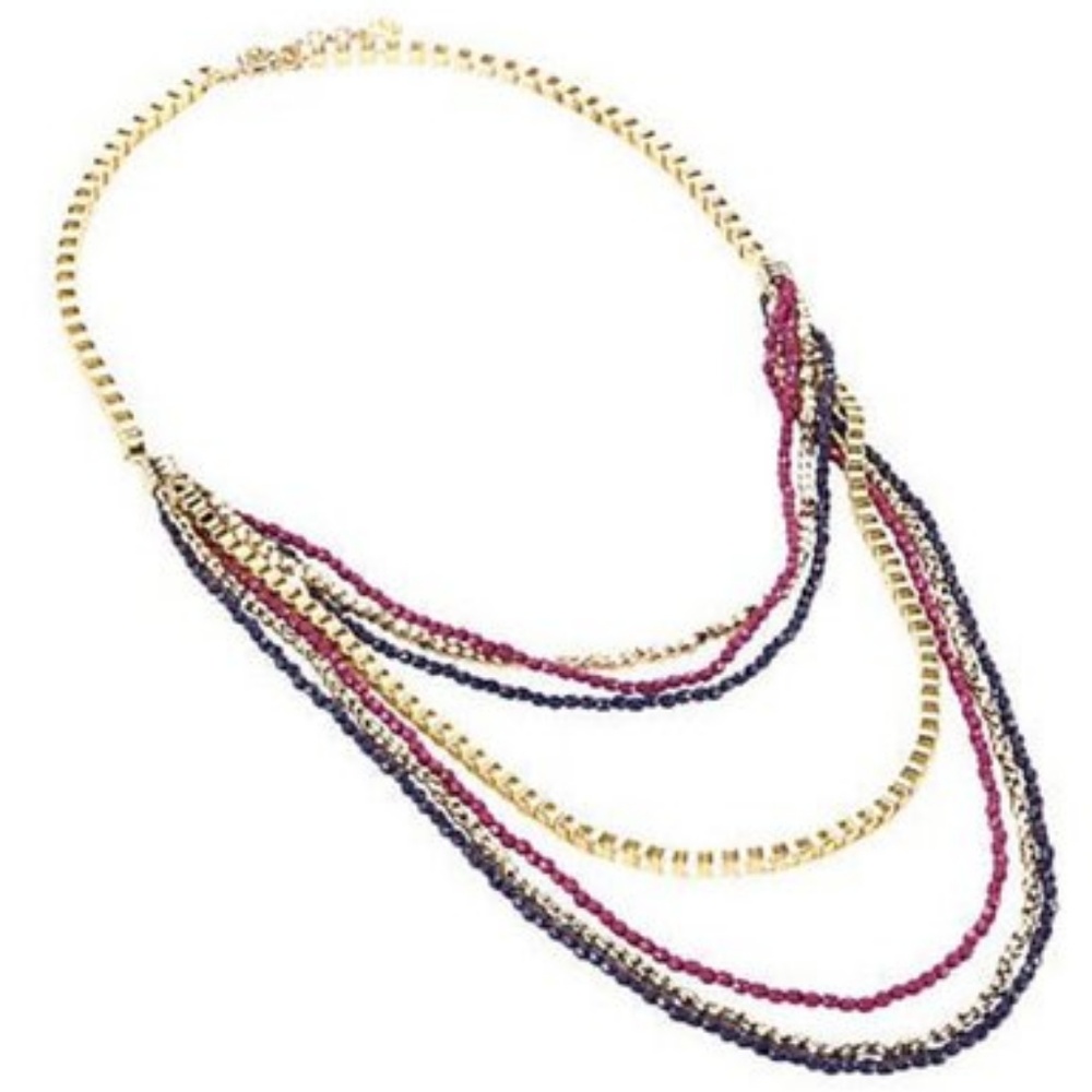 Vera Bradley Layered Bead Necklace -African Violet