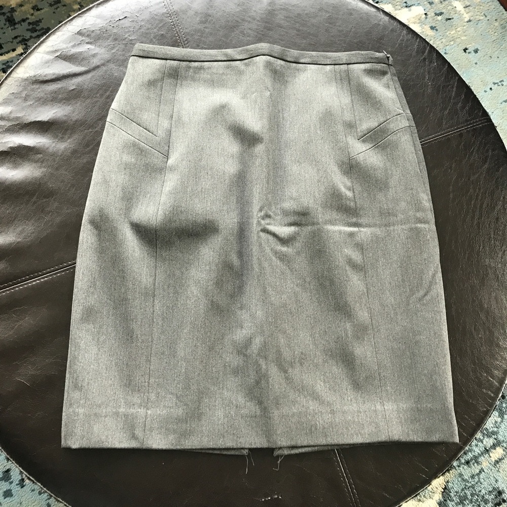 Express Charcoal Grey Pencil Skirt