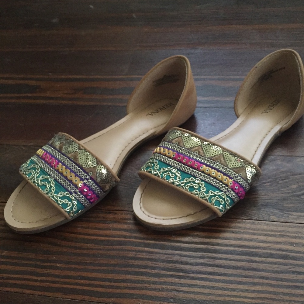 Marina Open Toe Flats