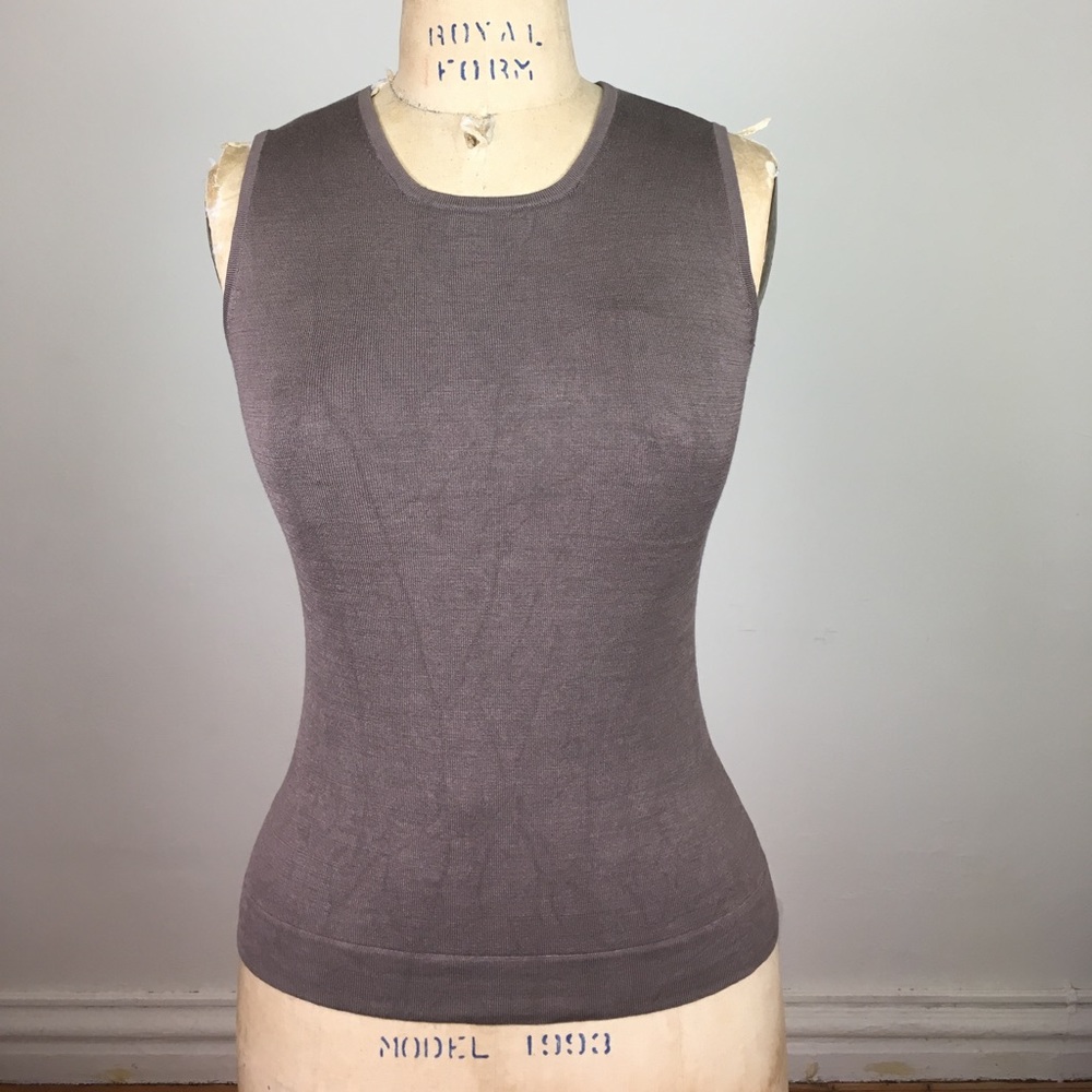 Barney’s New York Washed Silk Knit Tank Top