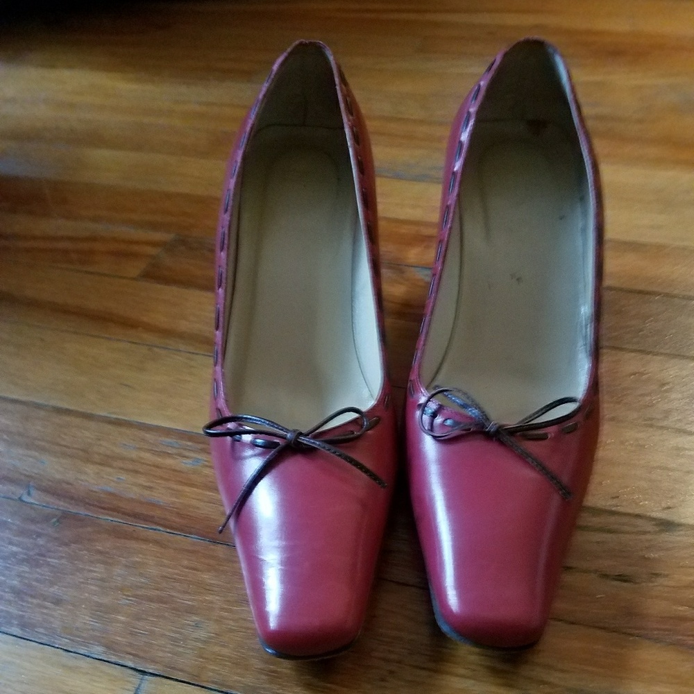 RED and Black Coach Heels