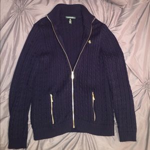 Lauren Ralph Lauren zip front sweater